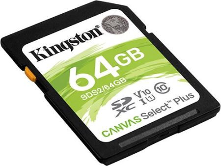 Cartão de Memória SDXC Kingston Canvas Select Plus - 64 GB Online Sale