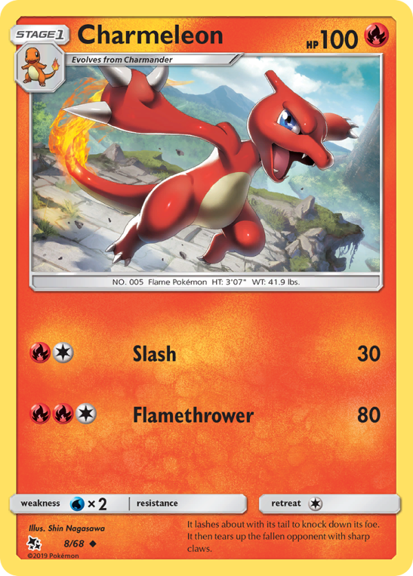 Charmeleon (8 68) [Sun & Moon: Hidden Fates] Online