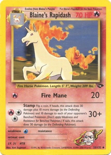 Blaine s Rapidash (33 132) [Gym Challenge Unlimited] Online