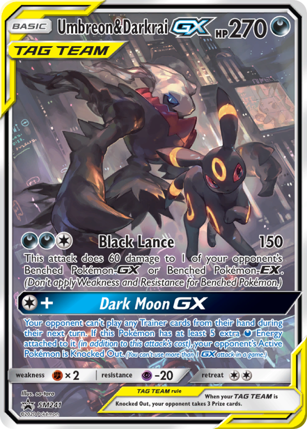 Umbreon & Darkrai GX (SM241) (Jumbo Card) [Sun & Moon: Black Star Promos] Online Hot Sale