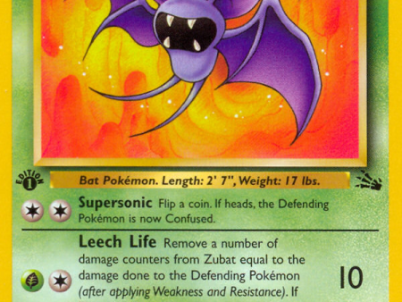 Zubat (57 62) [Fossil 1st Edition] For Discount