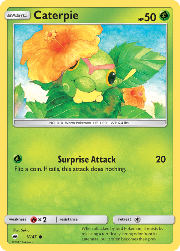 Caterpie (1 147) [Sun & Moon: Burning Shadows] Sale