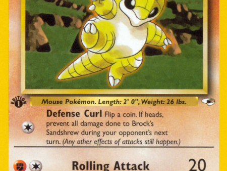 Brock s Sandshrew (71 132) [Gym Heroes 1st Edition] For Cheap