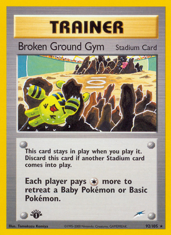 Broken Ground Gym (92 105) [Neo Destiny 1st Edition] Cheap