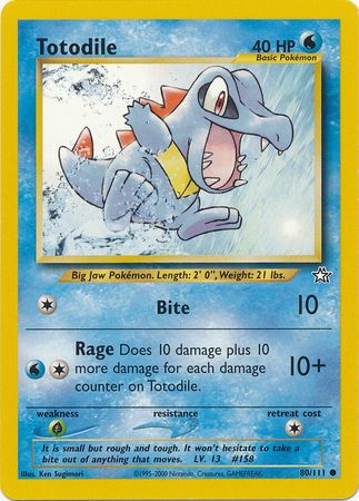 Totodile (80 111) [Neo Genesis Unlimited] Sale