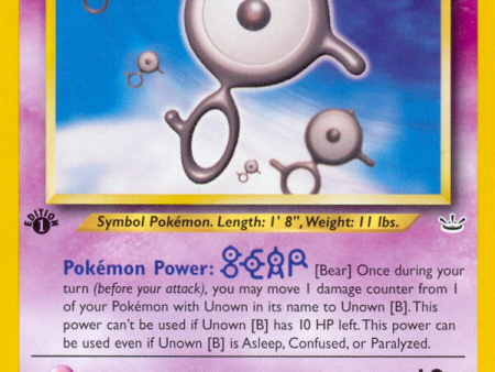 Unown [B] (39 64) [Neo Revelation 1st Edition] on Sale