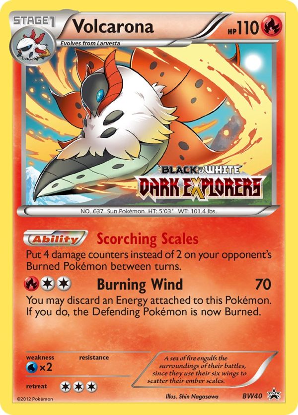 Volcarona (Staff Prerelease) (BW40) [Black & White: Black Star Promos] Online Hot Sale