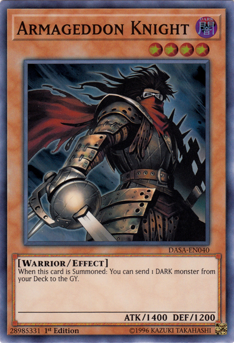 Armageddon Knight [DASA-EN040] Super Rare on Sale