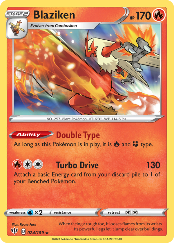 Blaziken (24 189) [Sword & Shield: Darkness Ablaze] Online now