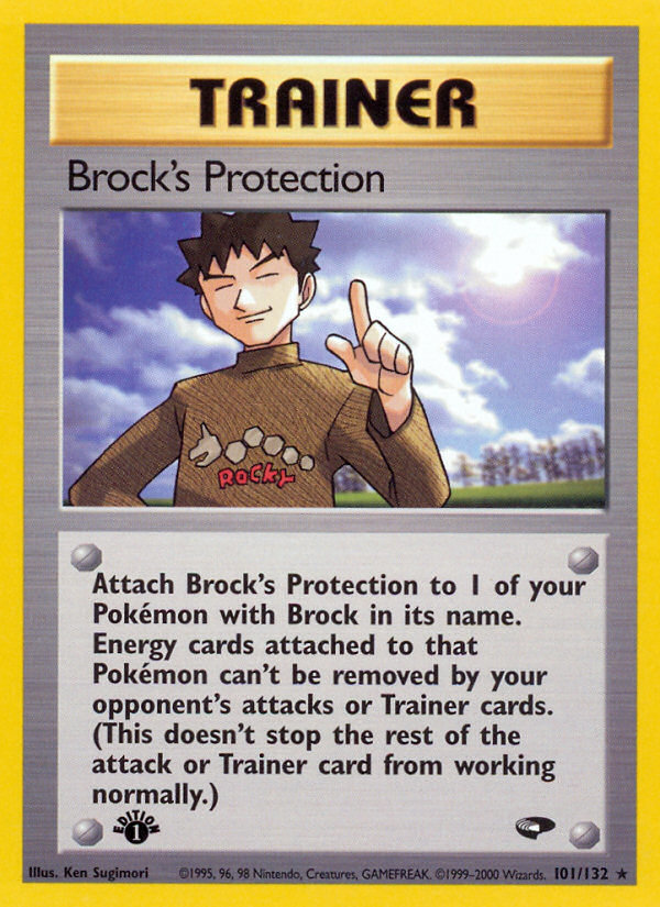 Brock s Protection (101 132) [Gym Challenge 1st Edition] Cheap