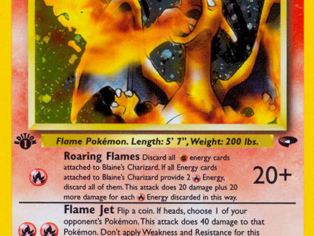 Blaine s Charizard (2 132) [Gym Challenge 1st Edition] Cheap