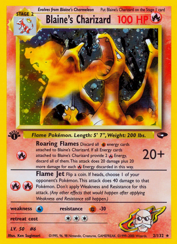 Blaine s Charizard (2 132) [Gym Challenge 1st Edition] Cheap