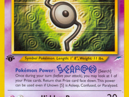 Unown [S] (87 105) [Neo Destiny 1st Edition] Hot on Sale