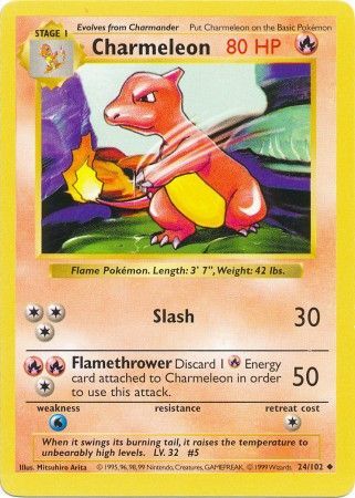 Charmeleon (24 102) [Base Set Shadowless Unlimited] Online now