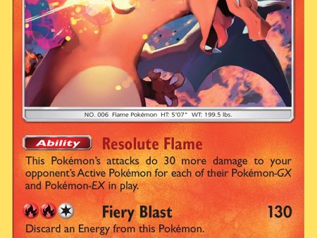 Charizard (3 70) (Let s Play, Eevee) (Theme Deck Exclusive) [Sun & Moon: Dragon Majesty] For Discount