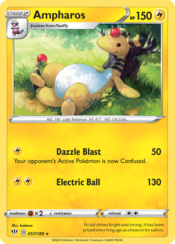 Ampharos (057 189) [Sword & Shield: Darkness Ablaze] For Cheap