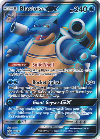 Blastoise GX (SM189) (Jumbo Card) [Sun & Moon: Black Star Promos] For Sale