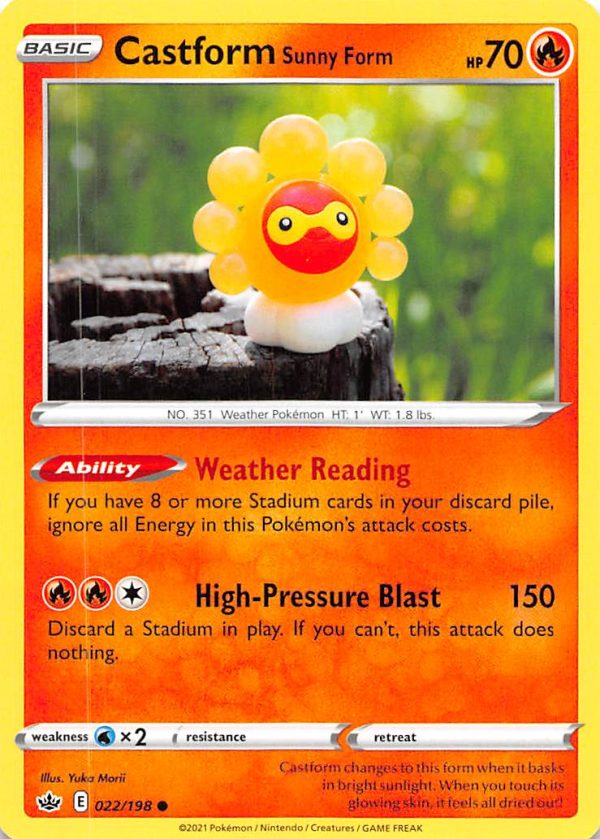 Castform Sunny Form (022 198) [Sword & Shield: Chilling Reign] For Sale