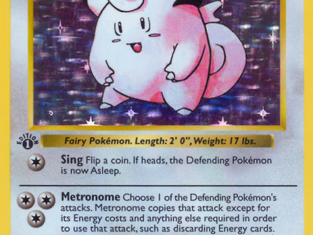 Clefairy (5 102) (Shadowless) [Base Set 1st Edition] Online Sale