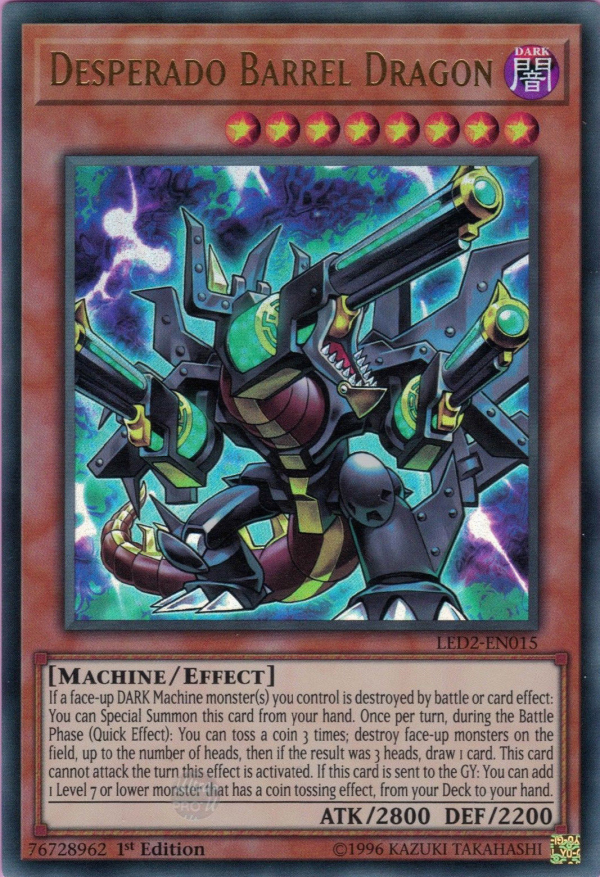 Desperado Barrel Dragon [LED2-EN015] Ultra Rare Discount