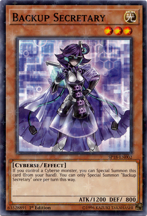 Backup Secretary [SP18-EN002] Starfoil Rare For Discount