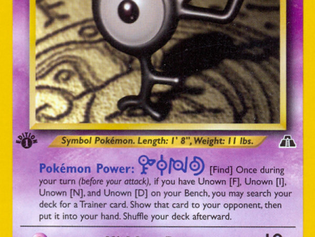 Unown [F] (48 75) [Neo Discovery 1st Edition] Online Sale