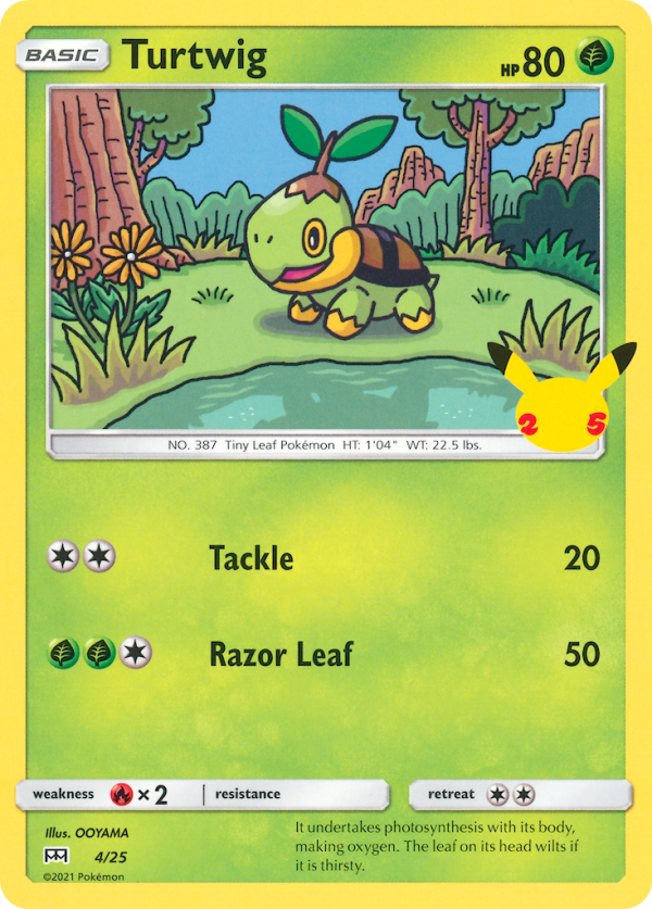 Turtwig (4 25) [McDonald s 25th Anniversary] For Sale