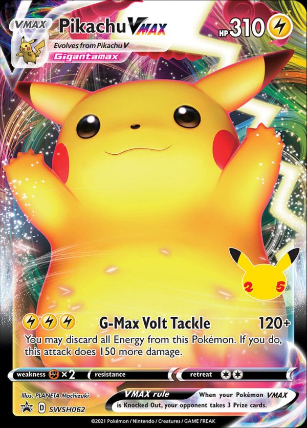 Pikachu VMAX (SWSH062) (Celebrations) [Sword & Shield: Black Star Promos] Online Sale