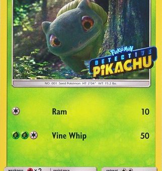 Bulbasaur Detective (Pikachu Stamped) (SM198) [Sun & Moon: Black Star Promos] Fashion