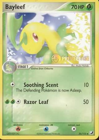 Bayleef (35 115) (Prerelease Promo) [Nintendo: Black Star Promos] on Sale