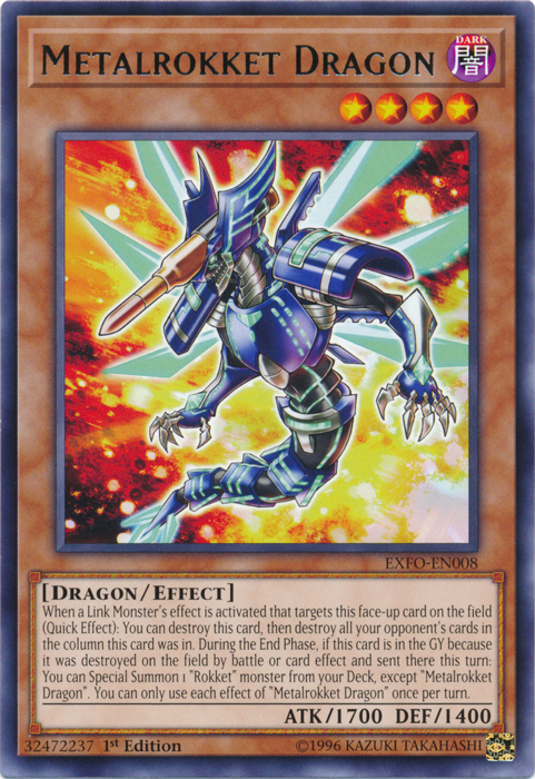 Metalrokket Dragon [EXFO-EN008] Rare Fashion