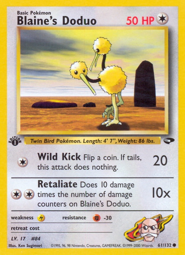 Blaine s Doduo (61 132) [Gym Challenge 1st Edition] For Sale