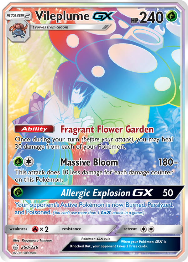 Vileplume GX (250 236) [Sun & Moon: Cosmic Eclipse] Discount