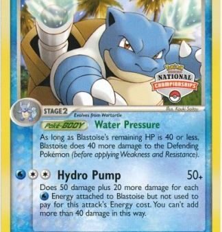 Blastoise (14 100) (National Championship Promo) [EX: Crystal Guardians] For Discount