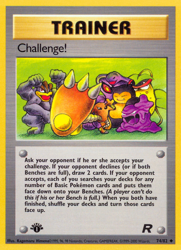 Challenge! (74 82) [Team Rocket 1st Edition] Sale