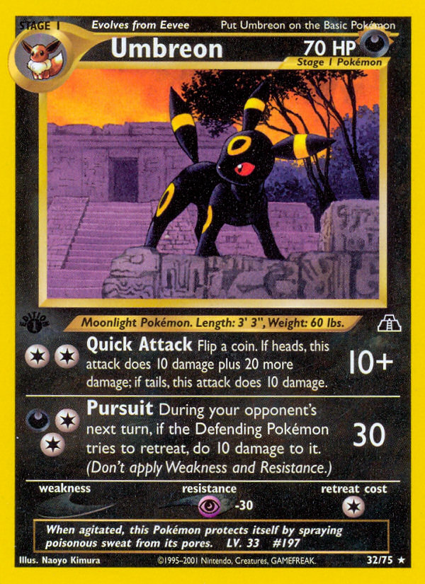 Umbreon (32 75) [Neo Discovery 1st Edition] Online Hot Sale