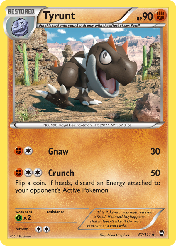 Tyrunt (61 111) [XY: Furious Fists] Online Hot Sale