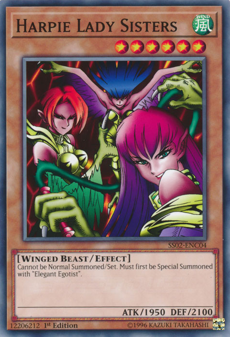 Harpie Lady Sisters [SS02-ENC04] Common Supply