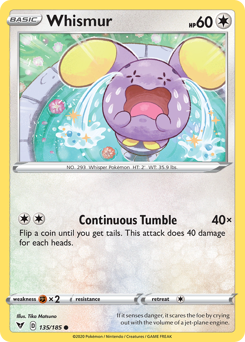 Whismur (135 185) [Sword & Shield: Vivid Voltage] Fashion