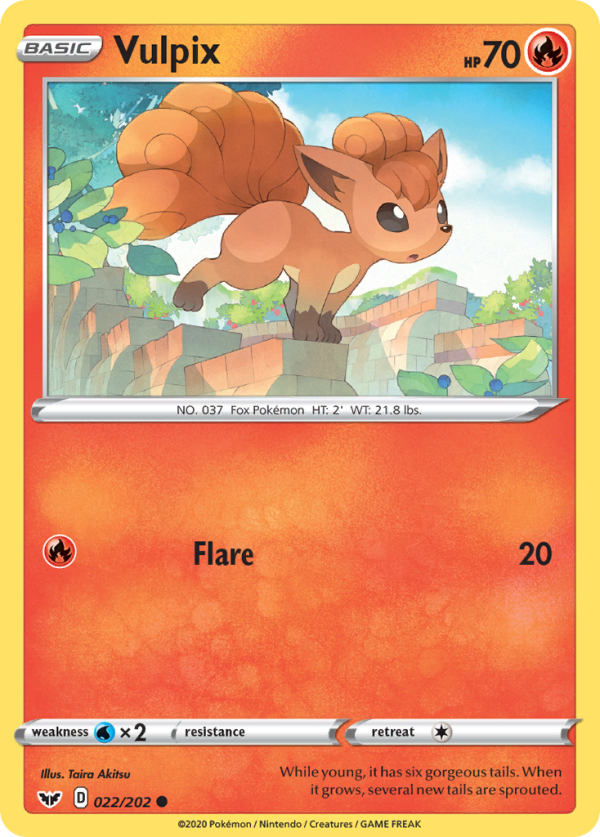 Vulpix (022 202) [Sword & Shield: Base Set] Online Sale