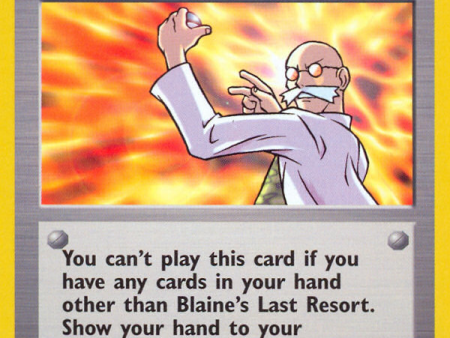 Blaine s Last Resort (105 132) [Gym Heroes 1st Edition] Hot on Sale