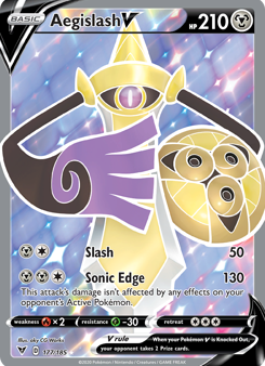 Aegislash V (177 185) [Sword & Shield: Vivid Voltage] Online