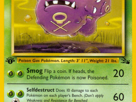 Weezing (45 62) [Fossil 1st Edition] Cheap