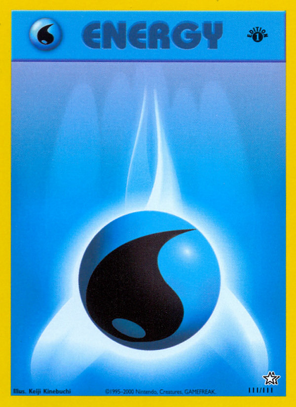 Water Energy (111 111) [Neo Genesis 1st Edition] Hot on Sale