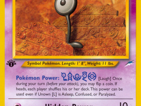 Unown [L] (86 105) [Neo Destiny 1st Edition] Discount