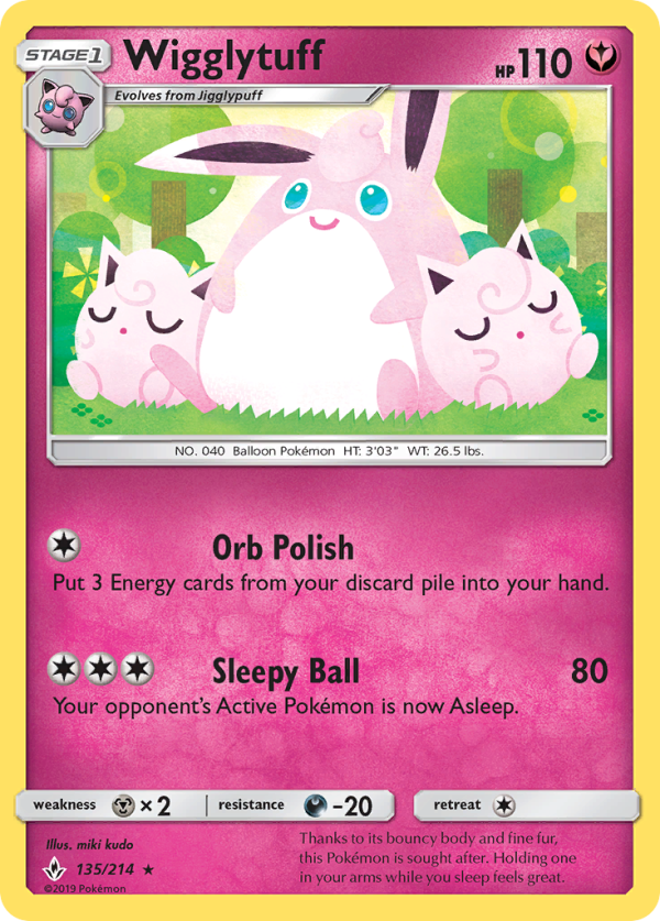 Wigglytuff (135 214) [Sun & Moon: Unbroken Bonds] For Sale