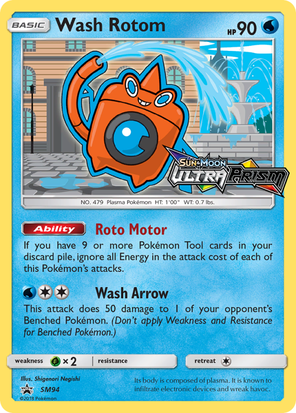 Wash Rotom (SM94) [Sun & Moon: Black Star Promos] For Discount