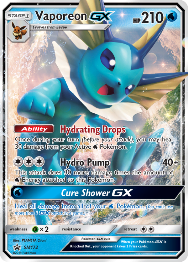 Vaporeon GX (SM172) [Sun & Moon: Black Star Promos] For Discount