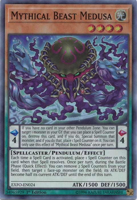 Mythical Beast Medusa [EXFO-EN024] Super Rare Online now