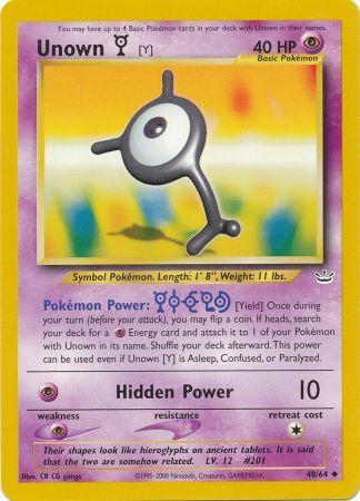 Unown [Y] (40 64) [Neo Revelation Unlimited] For Sale